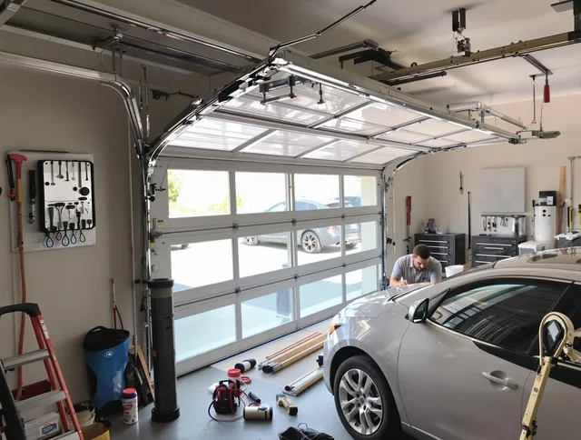 Garage door noise reduction service by Melbourne Garage Door Repair in Melbourne