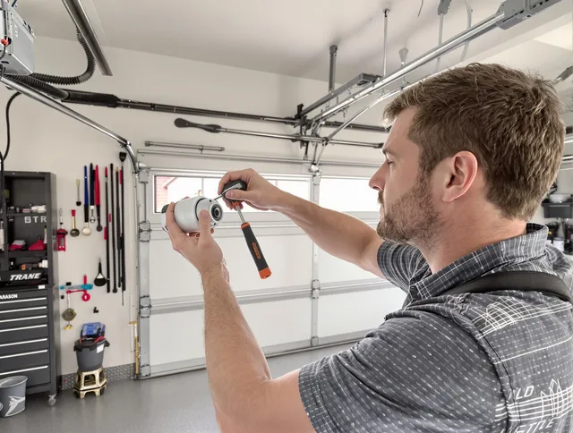 Garage door opener repair service by Melbourne Garage Door Repair in Melbourne