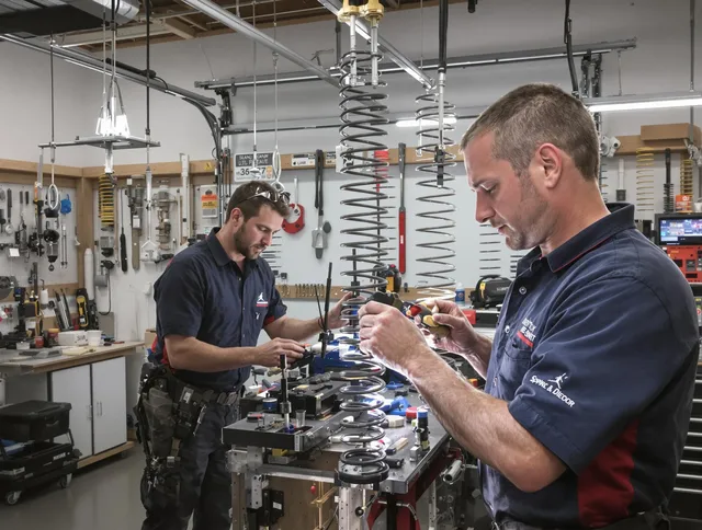 Garage door spring repair service by Melbourne Garage Door Repair in Melbourne